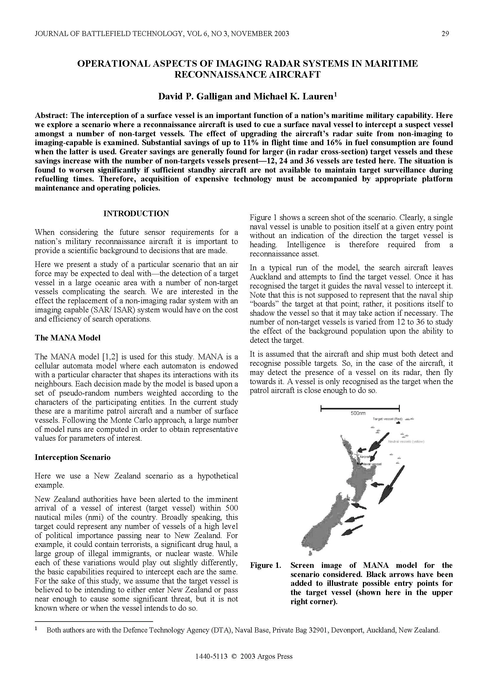 Operational Aspects of Imaging Radar Systems in Maritime Reconnaissance Aircraft