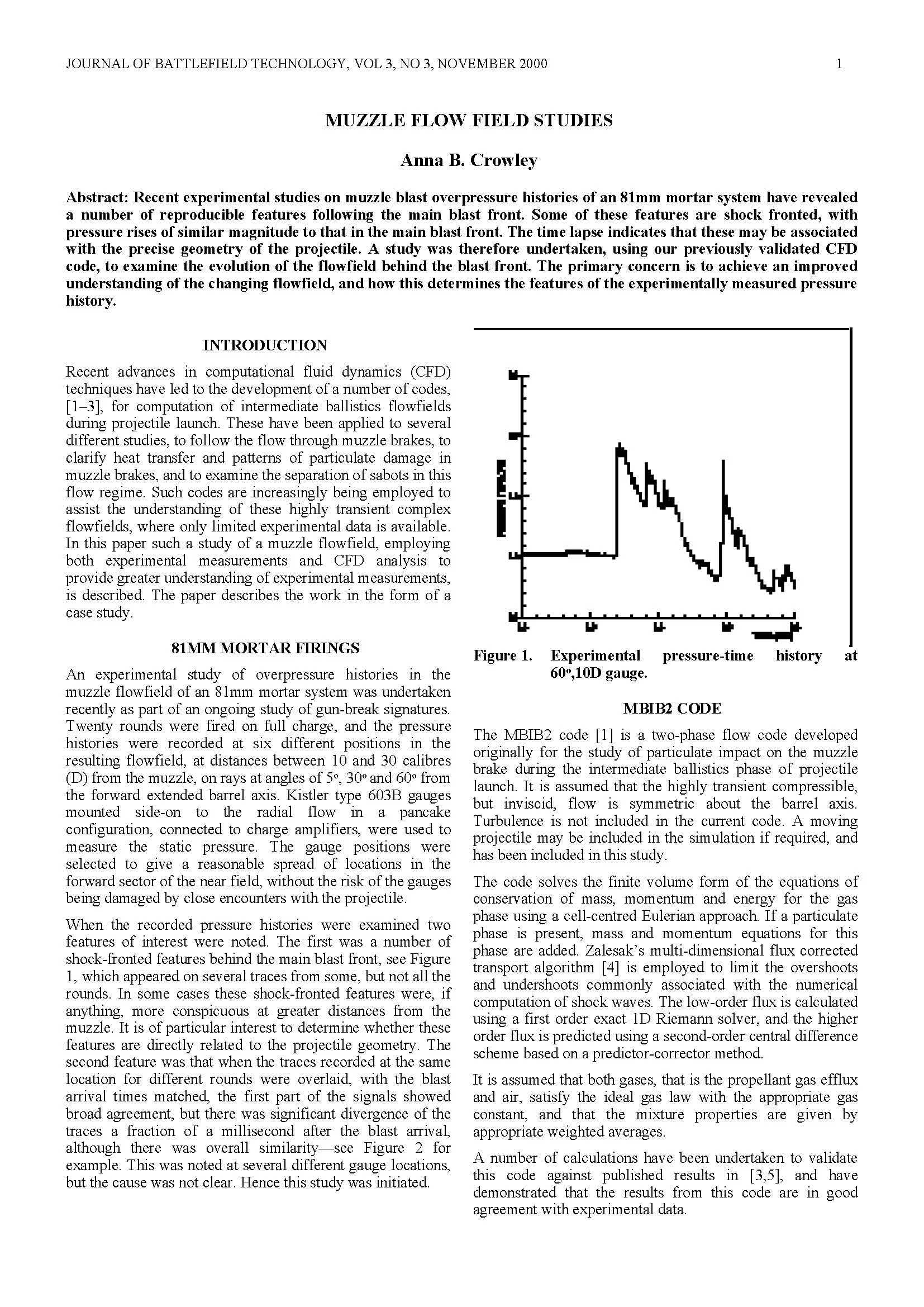 Muzzle Flow Field Studies