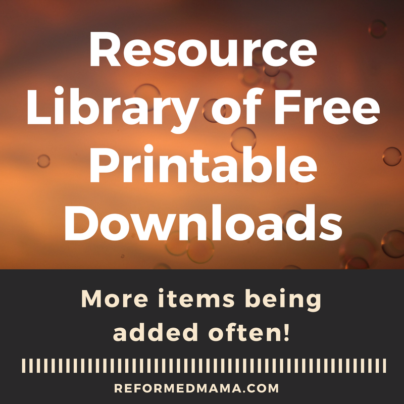 Brand New Resource Library of Free Printable Downloads