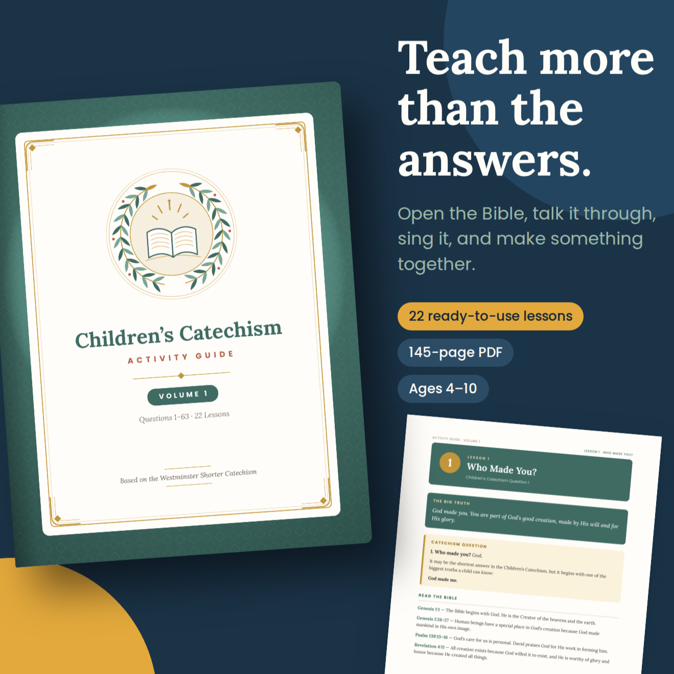 A Children’s Catechism Curriculum for Home, Homeschool, and Church