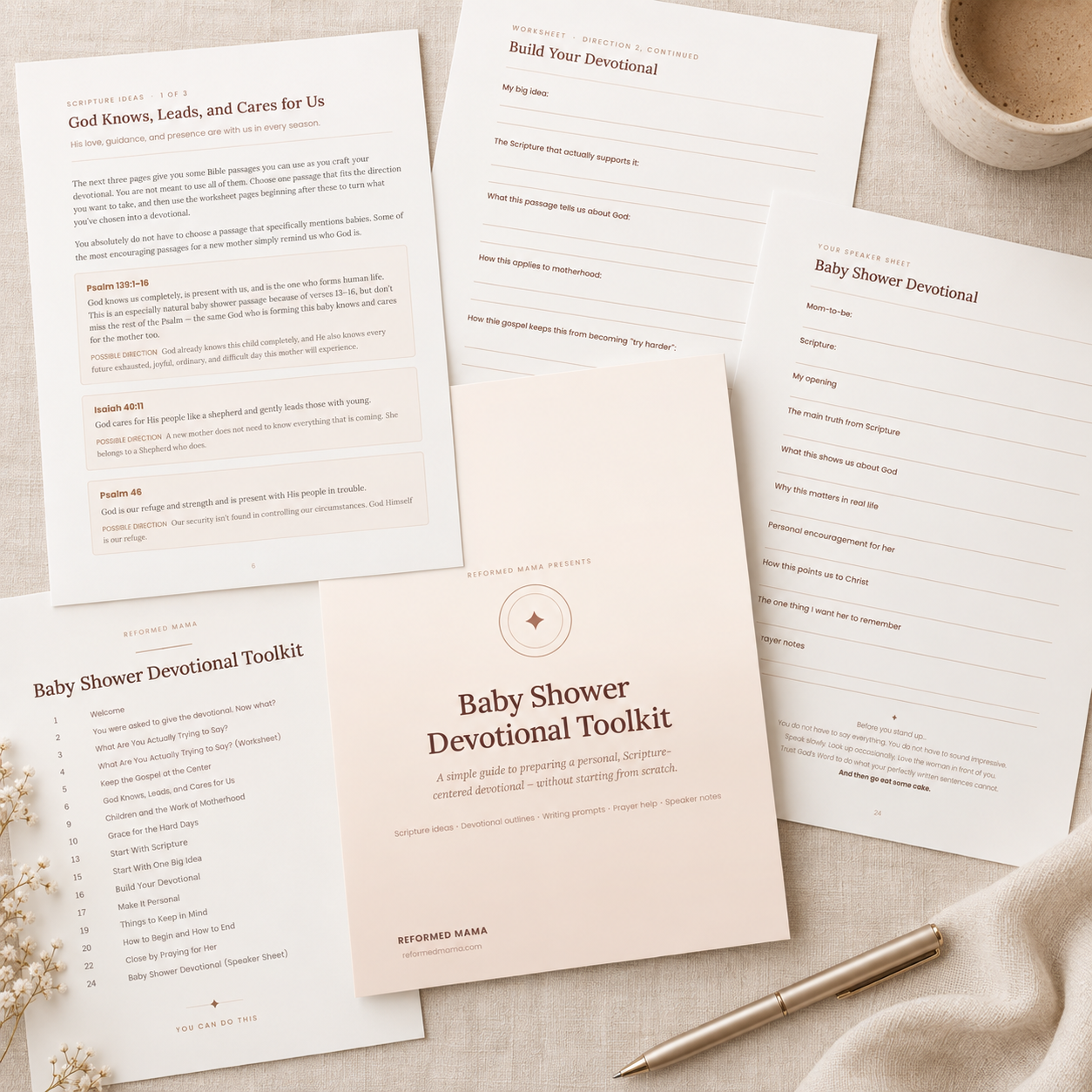 Baby Shower Devotional Toolkit printable PDF