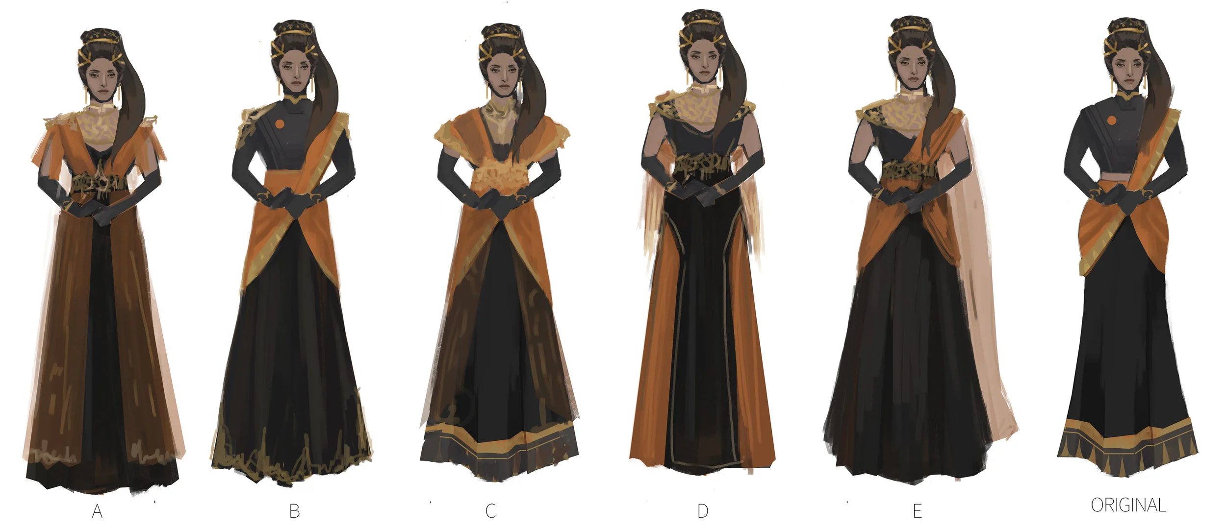 Lady Alexandria costume iteration final round.