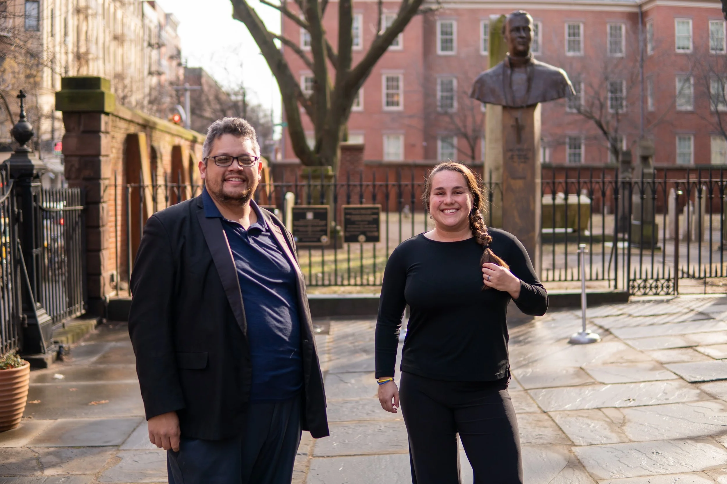  Alex and Anna outside the concert venue 
