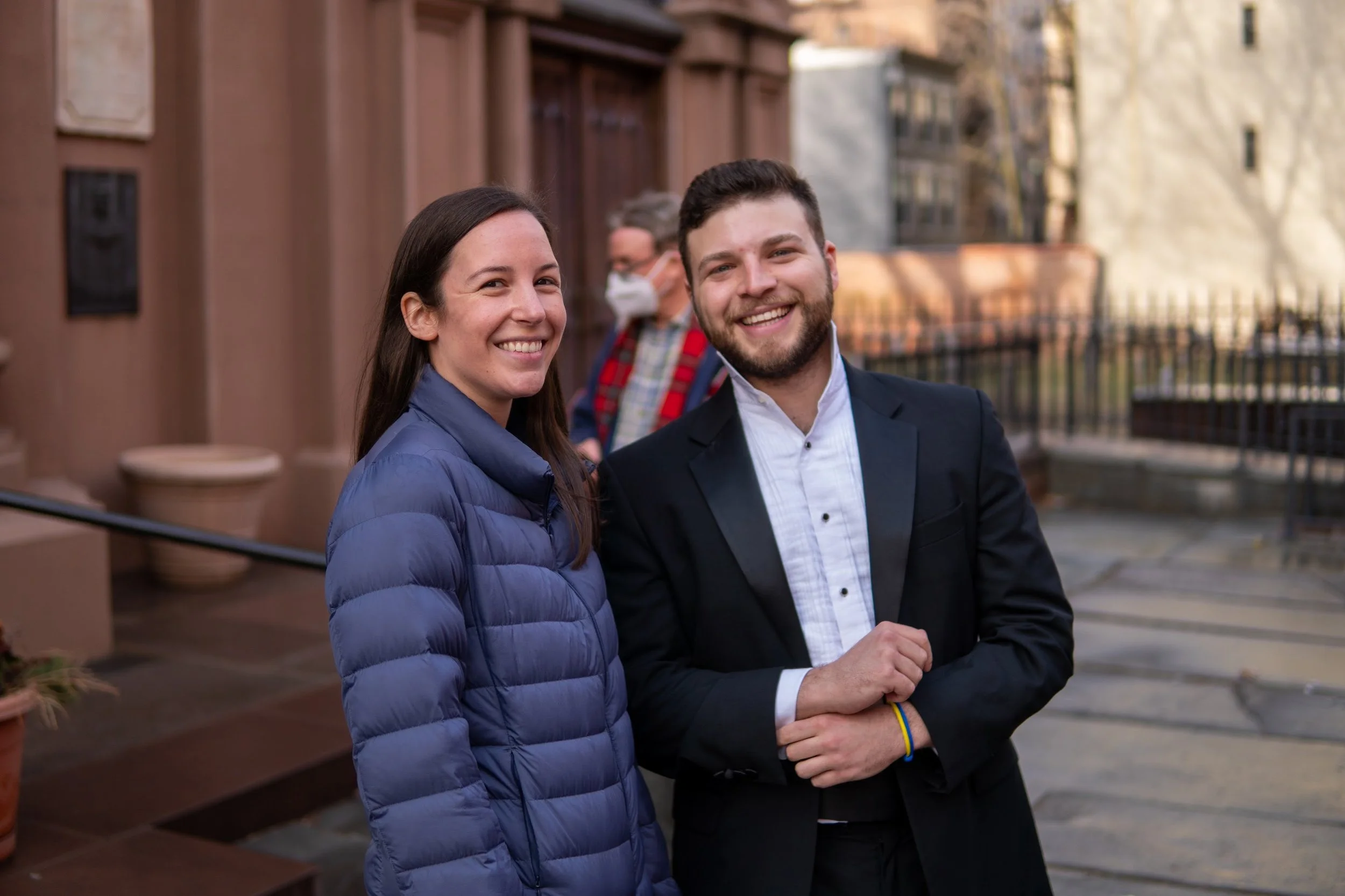  Becca and Zach outside the concert venue 