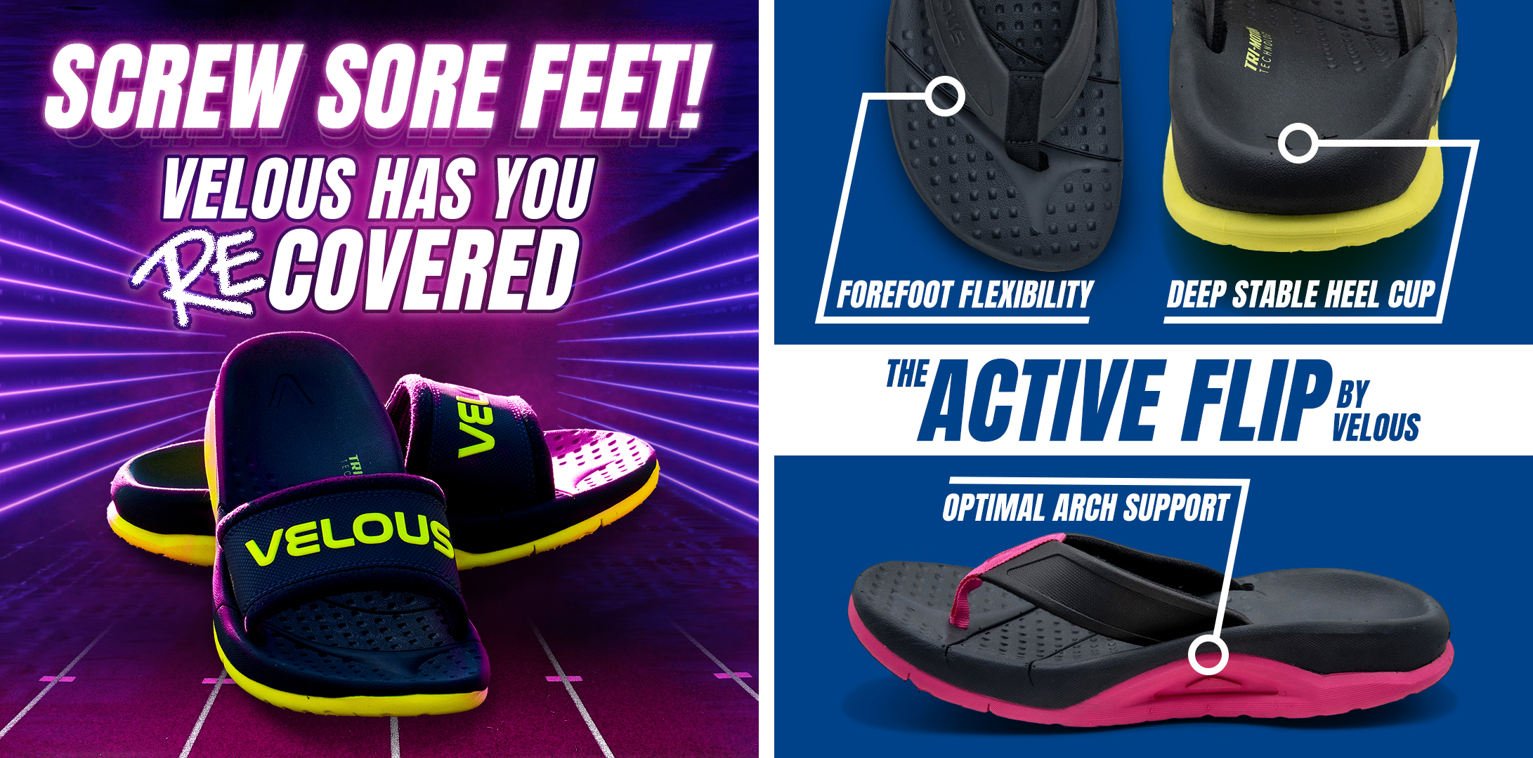 Velous Recovery Footwear