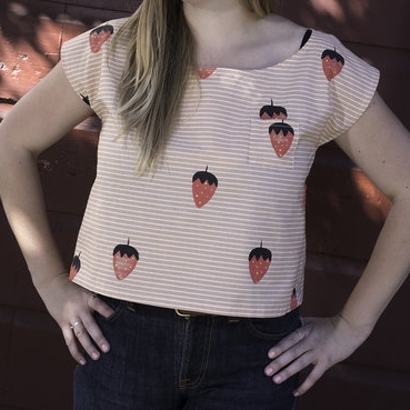 Strawberry Box Top, $98