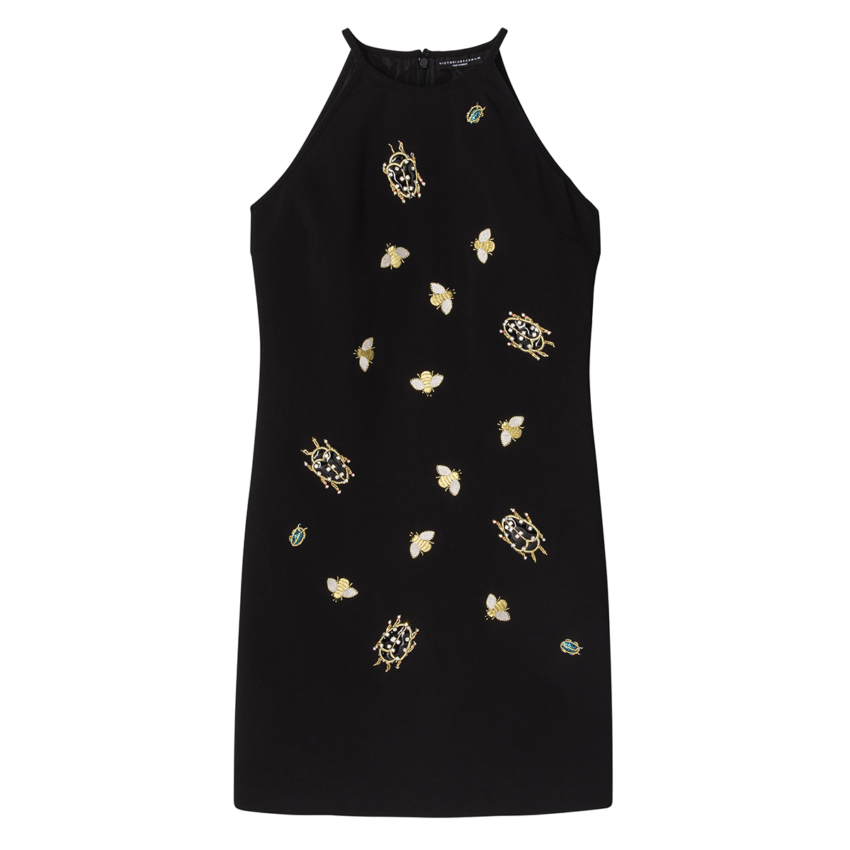 Black Embellished Bug Dress, $60