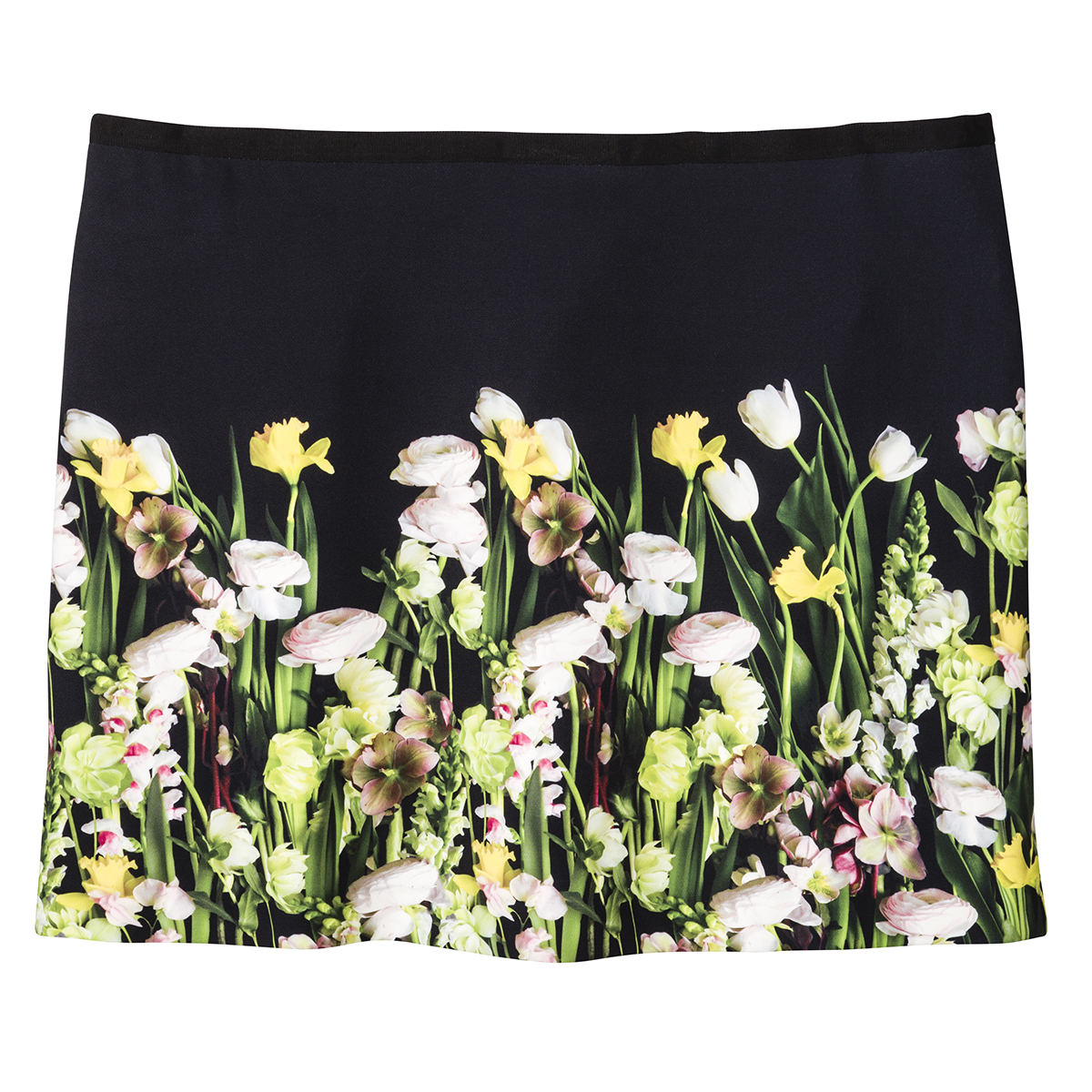 Photo Floral Skirt, $30