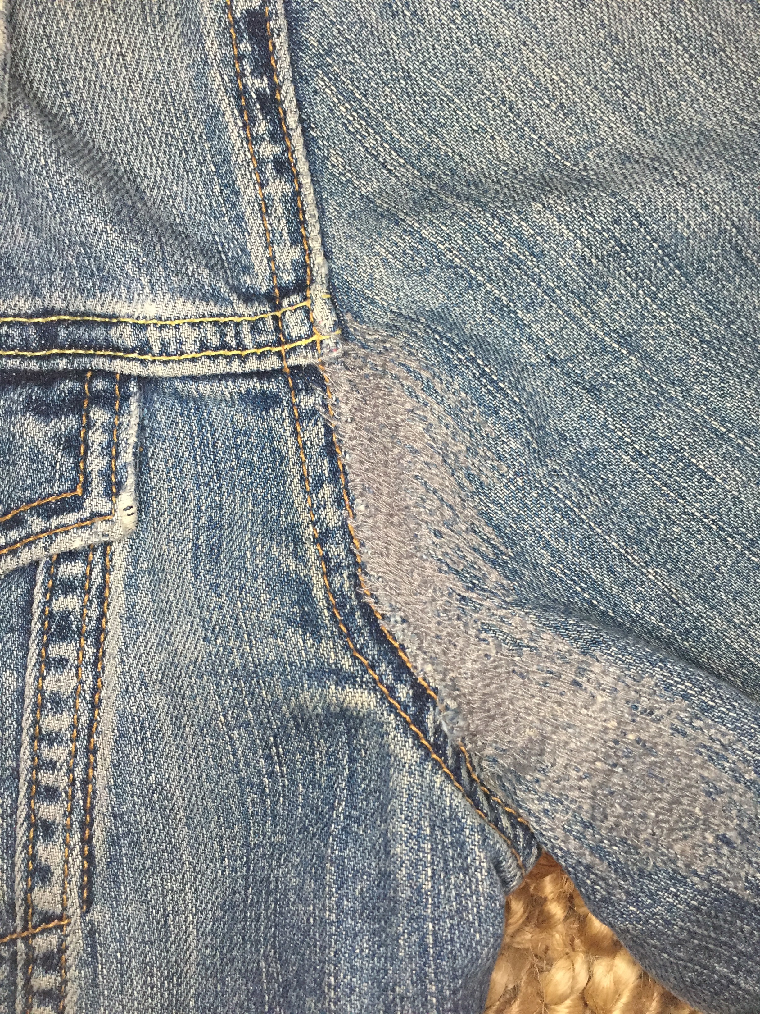 Repaired jacket exterior
