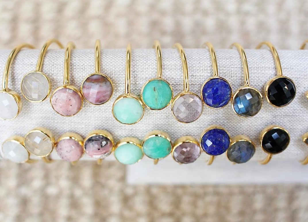    Margaret Elizabeth    Much like Kendra Scott, Margaret Elizabeth hits the sweet spot between design and affordability. Many of designer Meg Shackleton's pieces are under $200, including her colorful stone bangles—which are perfect for gifting. You