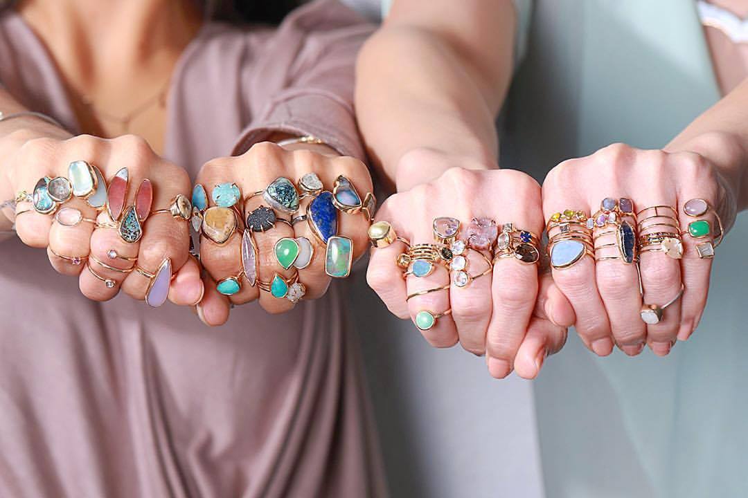    Melissa Joy Manning    Launched in Berkeley by its NorCal native namesake, Melissa Joy Manning combines modern style with recycled materials and responsibly-sourced stones that are transformed into organically urbane pieces. The line’s silver styl