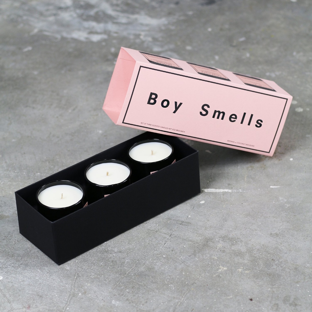 Boy Smells Votive Candle Set, $42