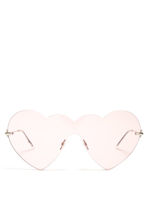 Christopher Kane Heart-Shaped Sunglasses, $338