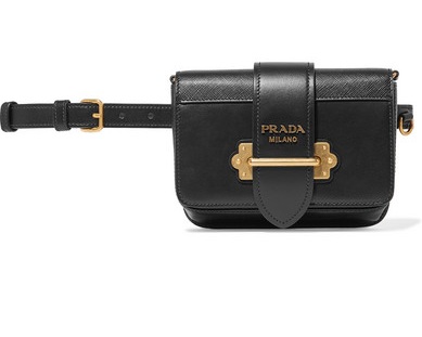 Prada Cahier Leather Belt Bag, $1790