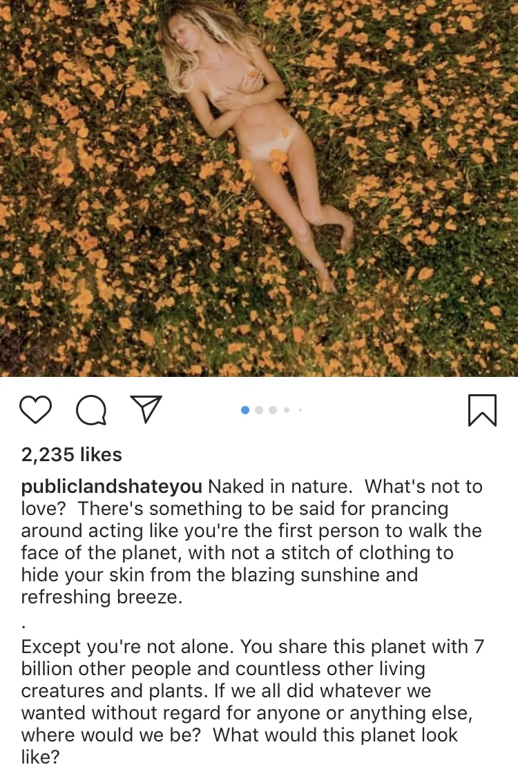 A typical post during superbloom backlash.