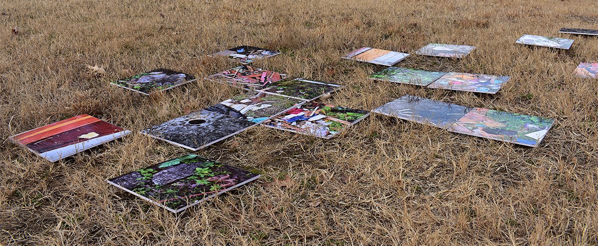   Groundscapes Displaced . Installation in Clifton, Maryland, EU 