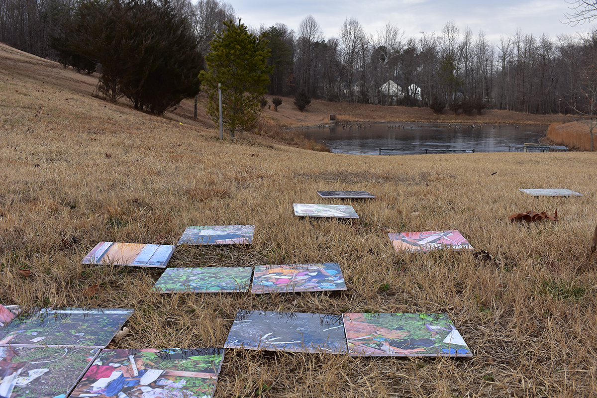   Groundscapes Displaced . Installation in Clinton, Maryland, EU 