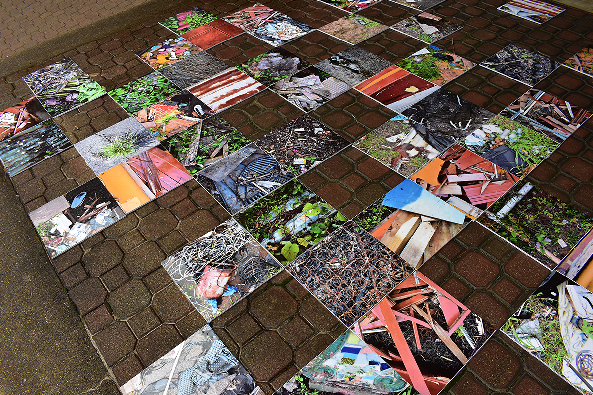 Groundscapes Displaced . Installation at the University of Cincinnati College of Design, Architecture, Art, and Planning. Ohio, EU