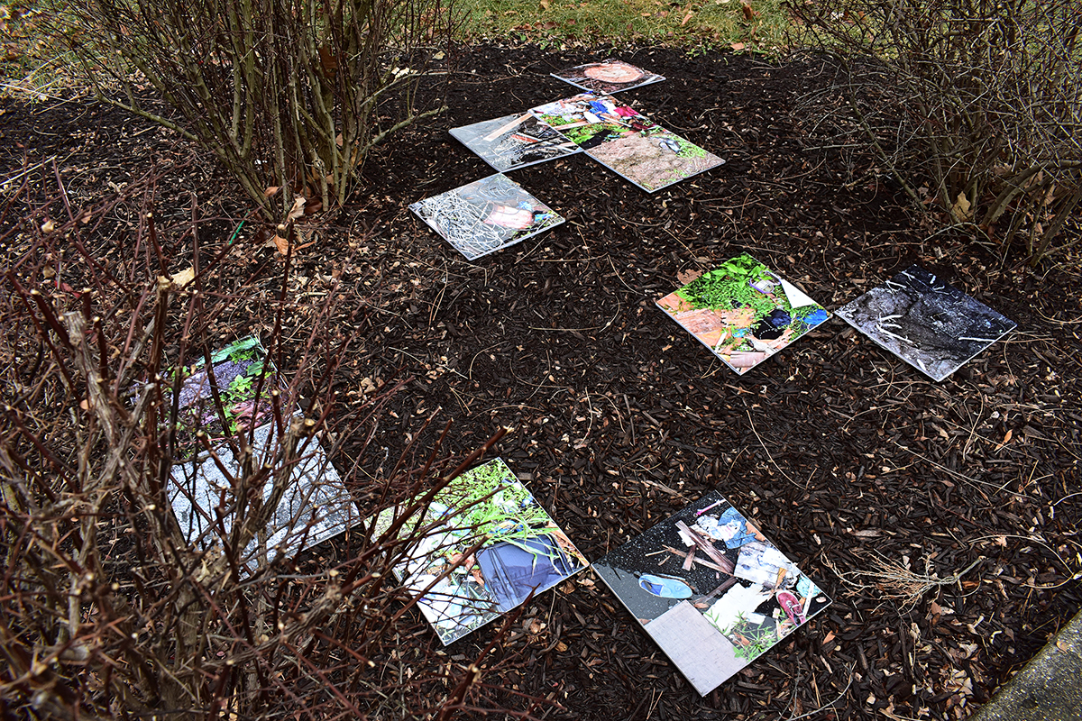 Groundscapes Displaced . Installation at the University of Cincinnati College of Design, Architecture, Art, and Planning. Ohio, EU