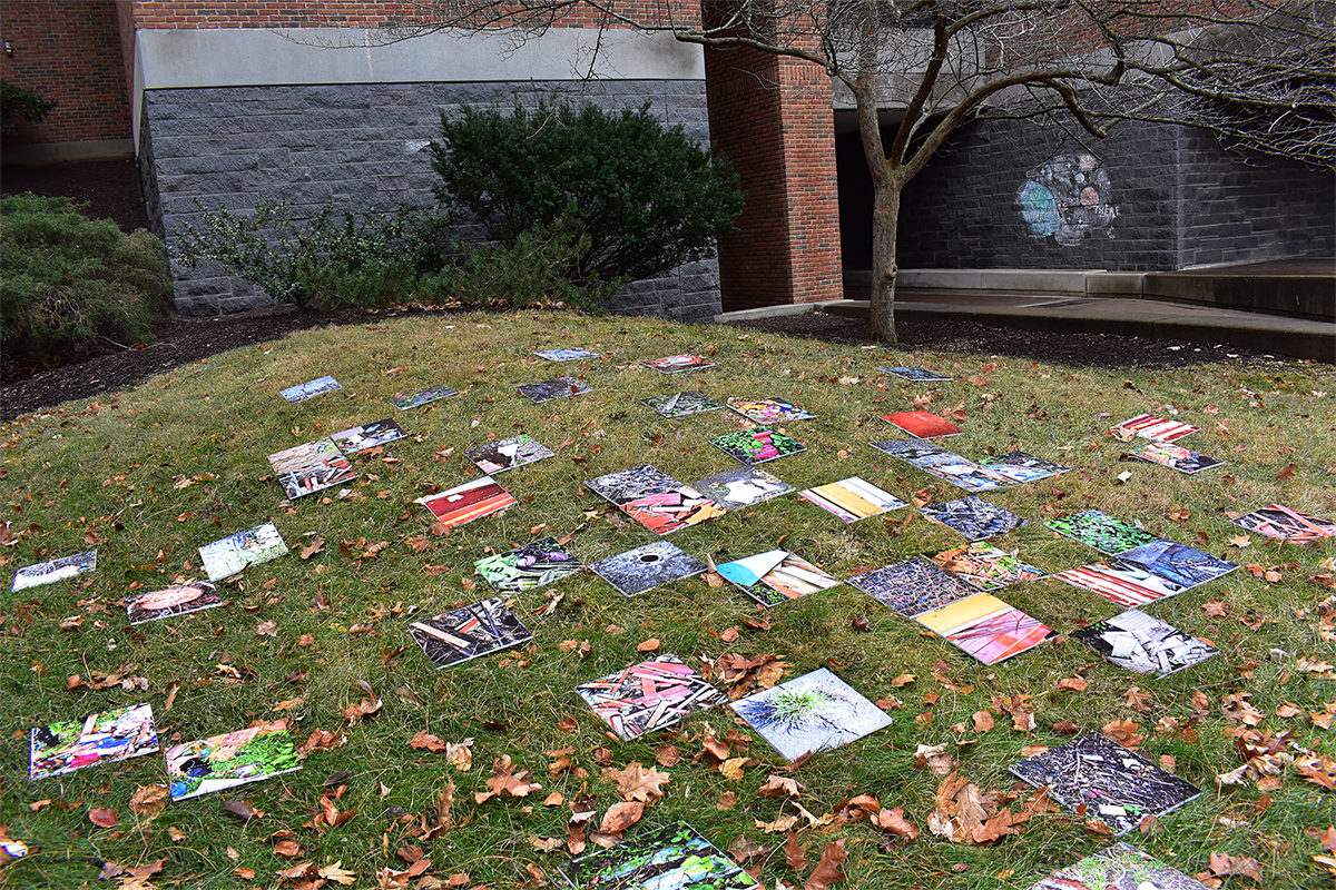 Groundscapes Displaced . Installation at the University of Cincinnati College of Design, Architecture, Art, and Planning. Ohio, EU