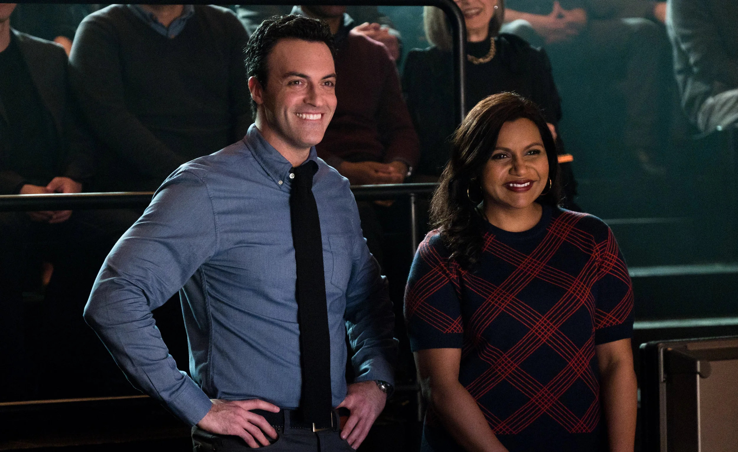 Reid Scott and Mindy Kaling. Credit: Emily Aragones, Courtesy of Amazon Studios