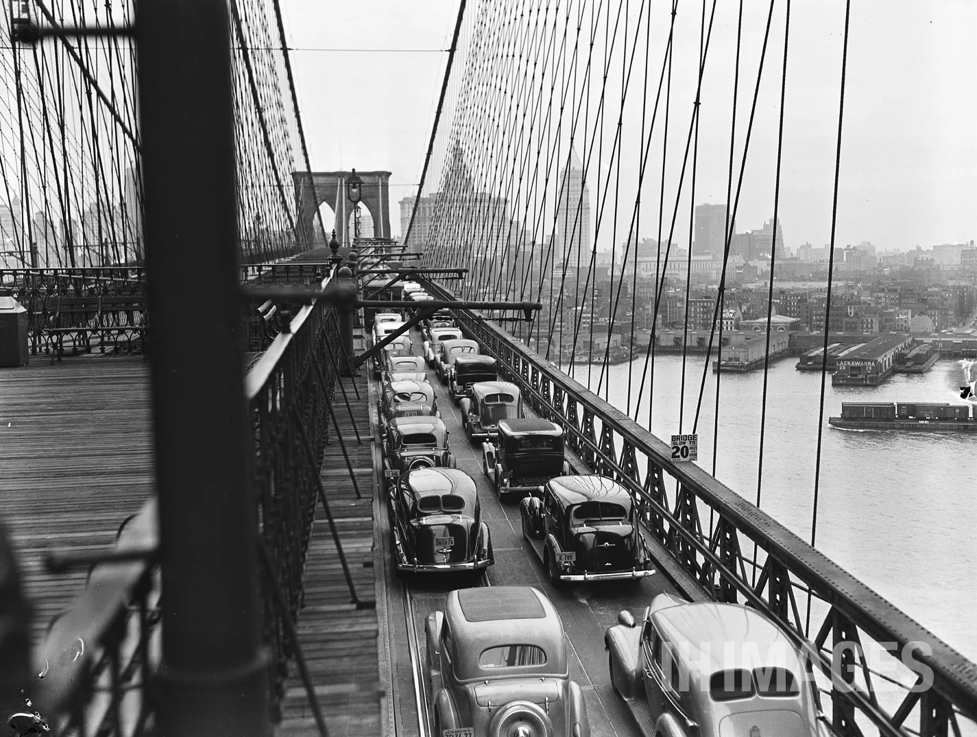 Traffic on the Bridge - From the Rear