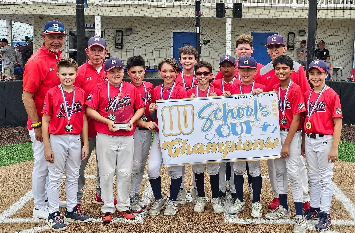 Congrats to 11u Hustle for winning the 🏆 this weekend @diamondnationnj !!! Boys are playing some great baseball. Anthony Camacho-Osorio named MVP of the weekend! #11u #champs #diamondnation #thefuture #hustlebaseball #hustle #hustlebaseballacademy