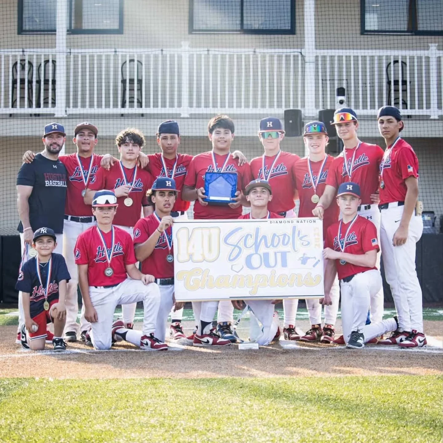 Congrats to 14u Hustle taking home the 🏆 this weekend at @diamondnationnj !!! The grind never stops with these boys 💪🏼 Well deserved through all the adversity this season. The 3 workhorse MVPs: Bradley Polanco, Alejandro Perez, and Tom Drechsel pi