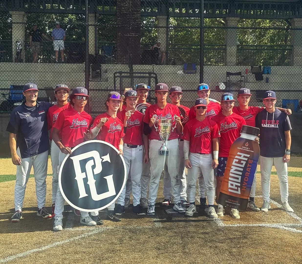 16u Hustle does it again! Back✌🏼back PG champs for this team in consecutive years🏆🏆❗ Boys are playing some great baseball this summer. Let's finish strong fellas. #pg #champs #16u #sophmores #chiphungry #hustle #hustlebaseball #hustlebaseballacade
