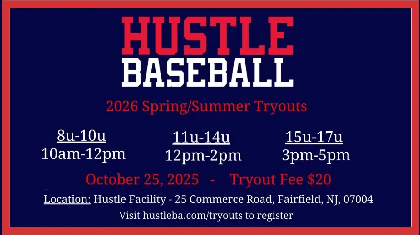 Registration now open for 2026! Visit www.hustleba.com/tryouts to register. #2026 #club #develop #train #compete #hustle #hustlebaseball #hustlebaseballacademy