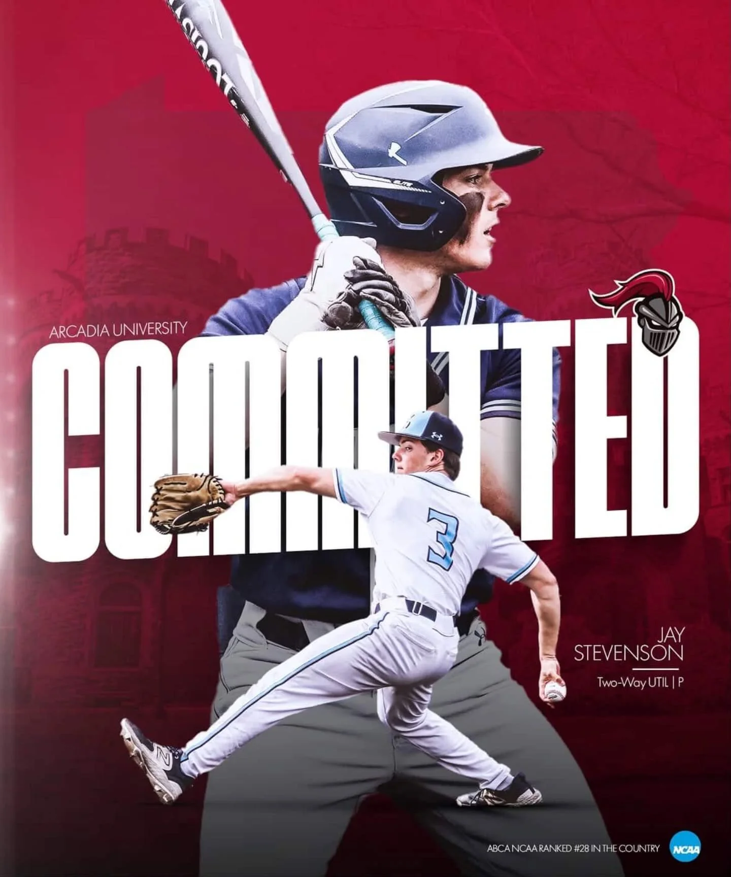 Congrats to Hustle alum and 2026 grad Jay Stevenson @jay.steve12 on his baseball commitment to Arcadia University! We wish you the best of luck in the next 4 years of your baseball career. Keep working hard and playing the game the right way! #commit