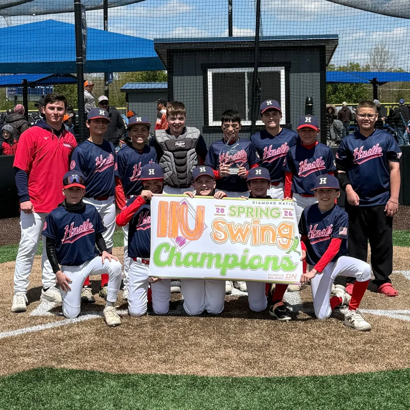 Congrats to 11u Hustle on winning the @diamondnationnj tourney this weekend! Boys have been playing some great baseball this season. Keep working hard and the results will show. Looking forward to the rest of the season with this squad 📈⚾🥇🏆 #champ