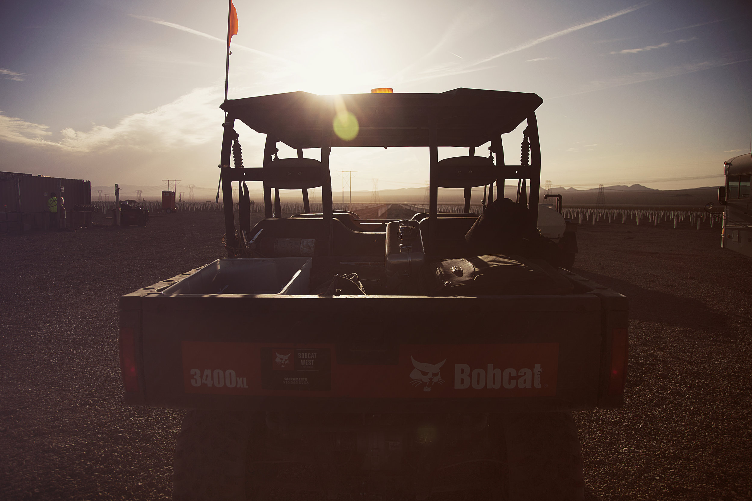 Caption (Image Above): Shot taken at one of the project sites in Boulder City, NV.