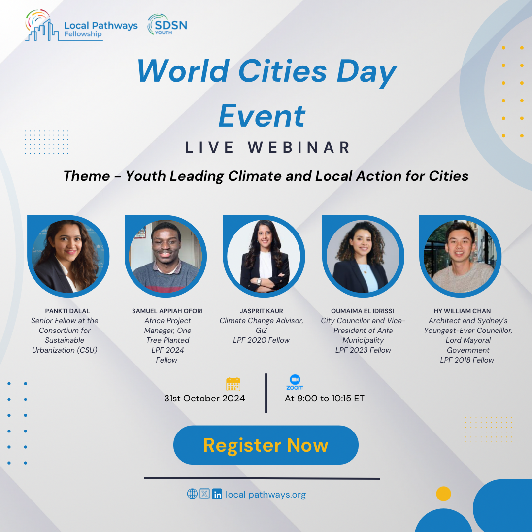 Join Us for World Cities Day 2024: Exploring Youth Leadership in Urban Development