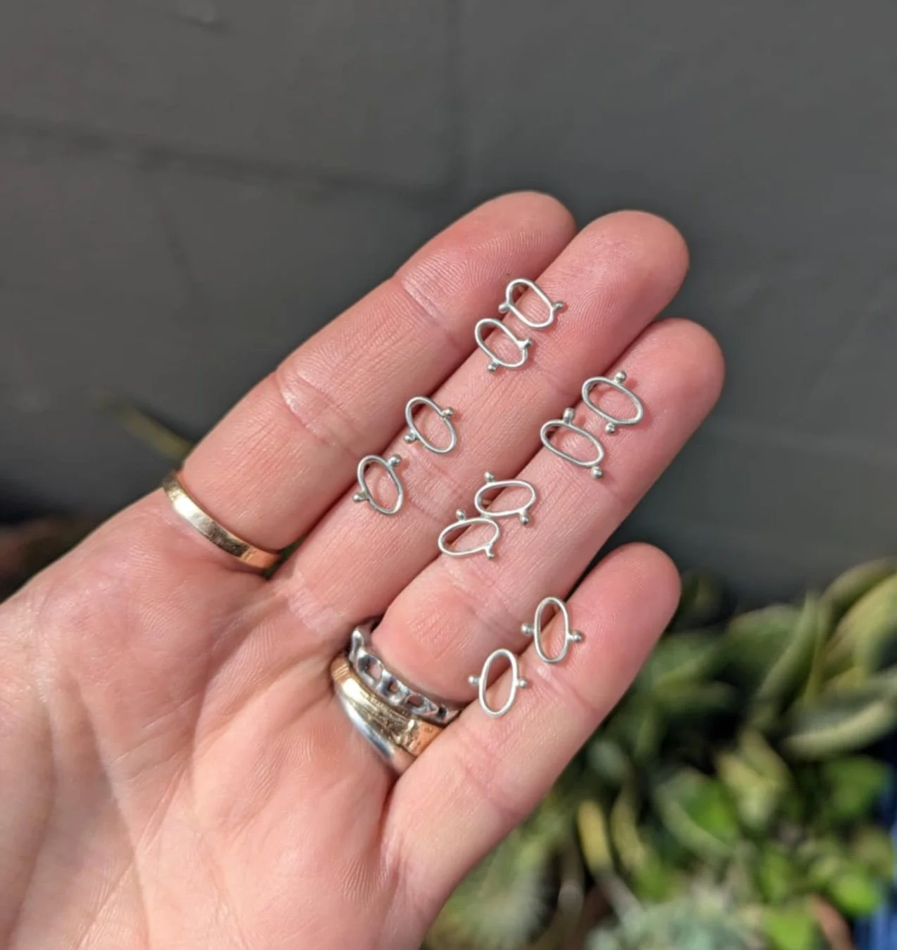 Silver studs