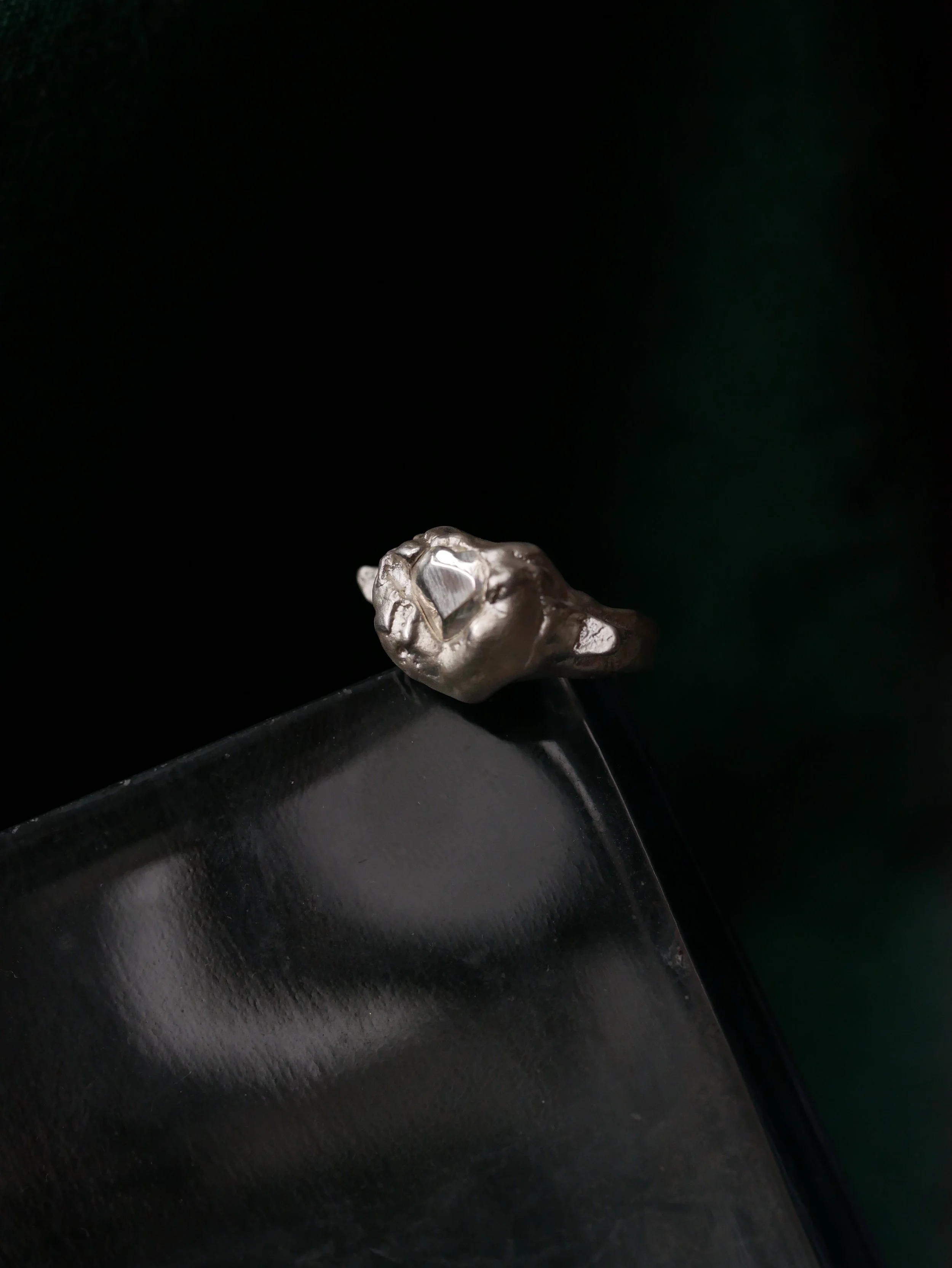 Cherub ring, faux stone