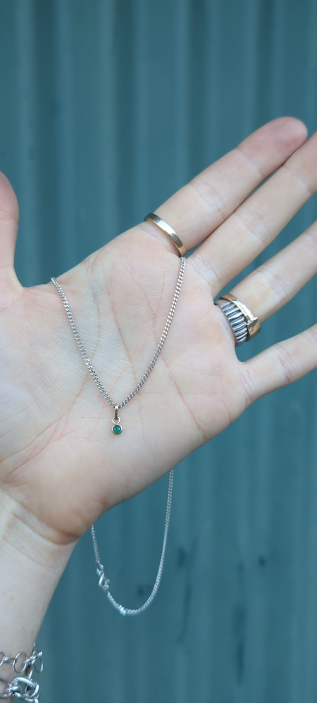 Rose Cut Emerald