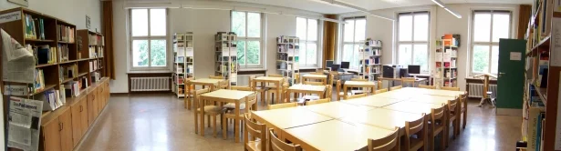 Blick in den 2013 neu Gestalteten Lesesaal - das Heimeranzimmer