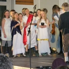 Klasse 5 a (2015):„Bavaricorum et Romanorum praeclarum certamen“ (Foto: Pérez de Laborda)