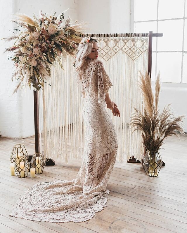 So lovely to see this gorgeous shoot featured on @festivalbrides today. @lunaandwild create the most stunning handmade bohemian floral accessories and I was so happy to lend some dresses for the new collection shoot! Check it out for lots of gorgeous