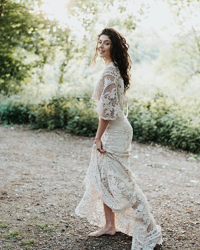 More socially distanced magic captured by the super talented @salsabilmorrisonphotography 
@lita.flores.garcia wears one of my vintage lace dresses and  @salsabilmorrisonphotography captured these images at a social distance in the fields between the