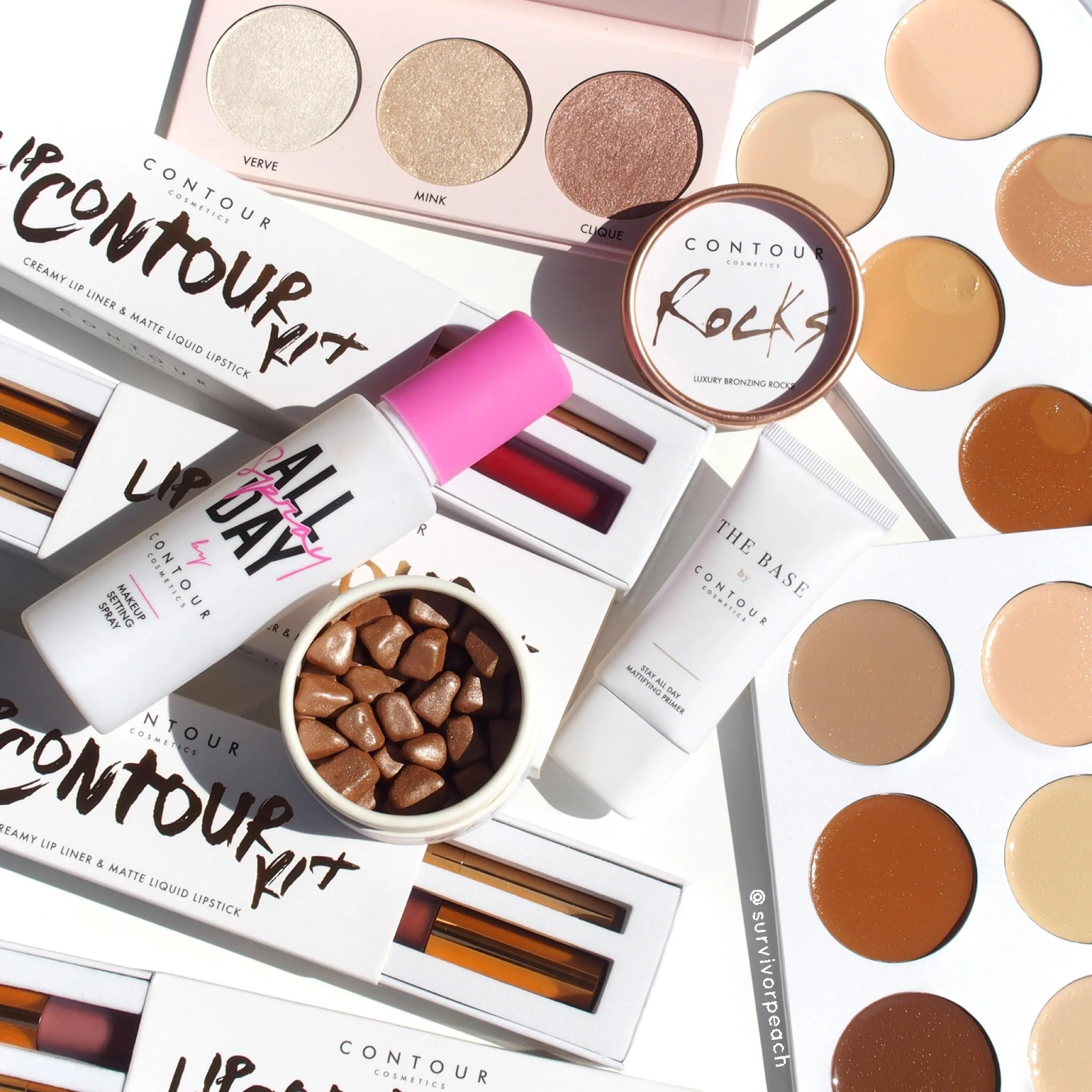 Contour cosmetics collection reviews and swatches 