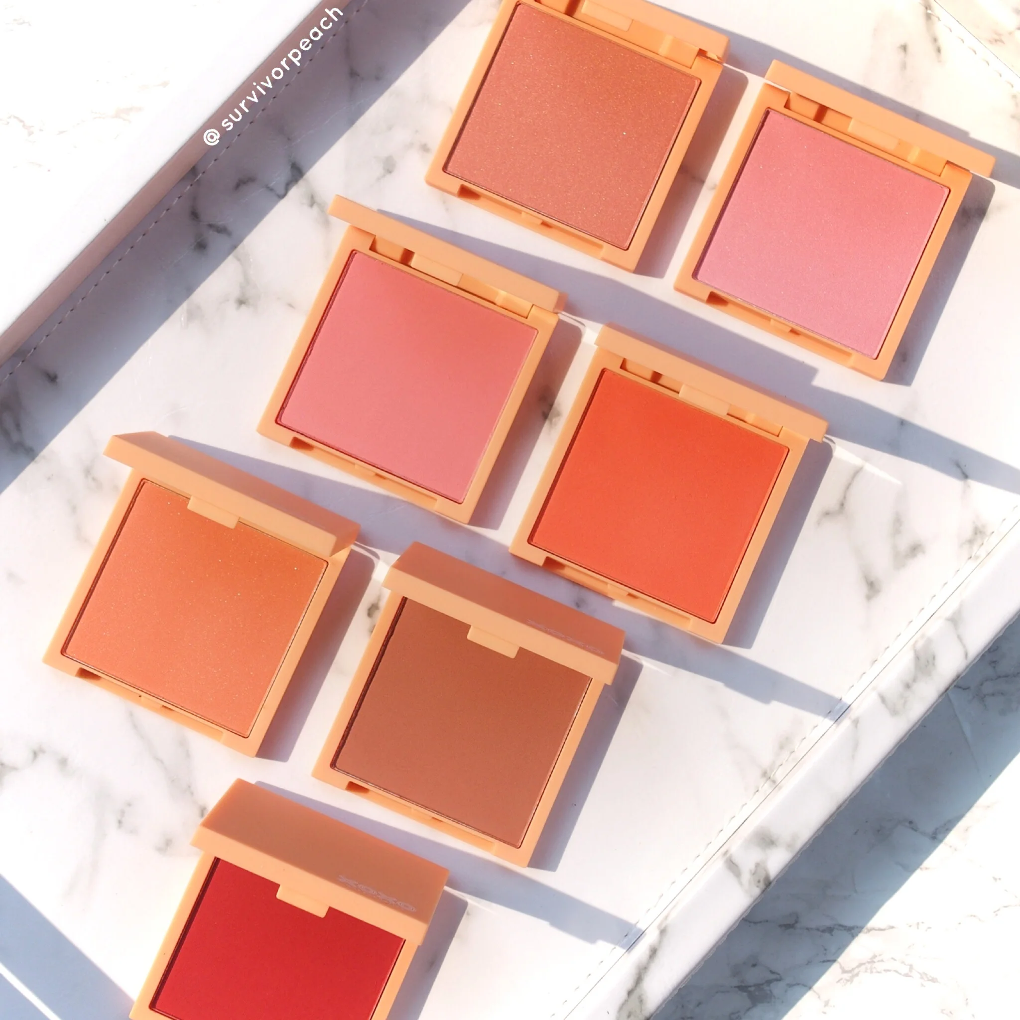 Xoxo Thailand blushes review and swatches 