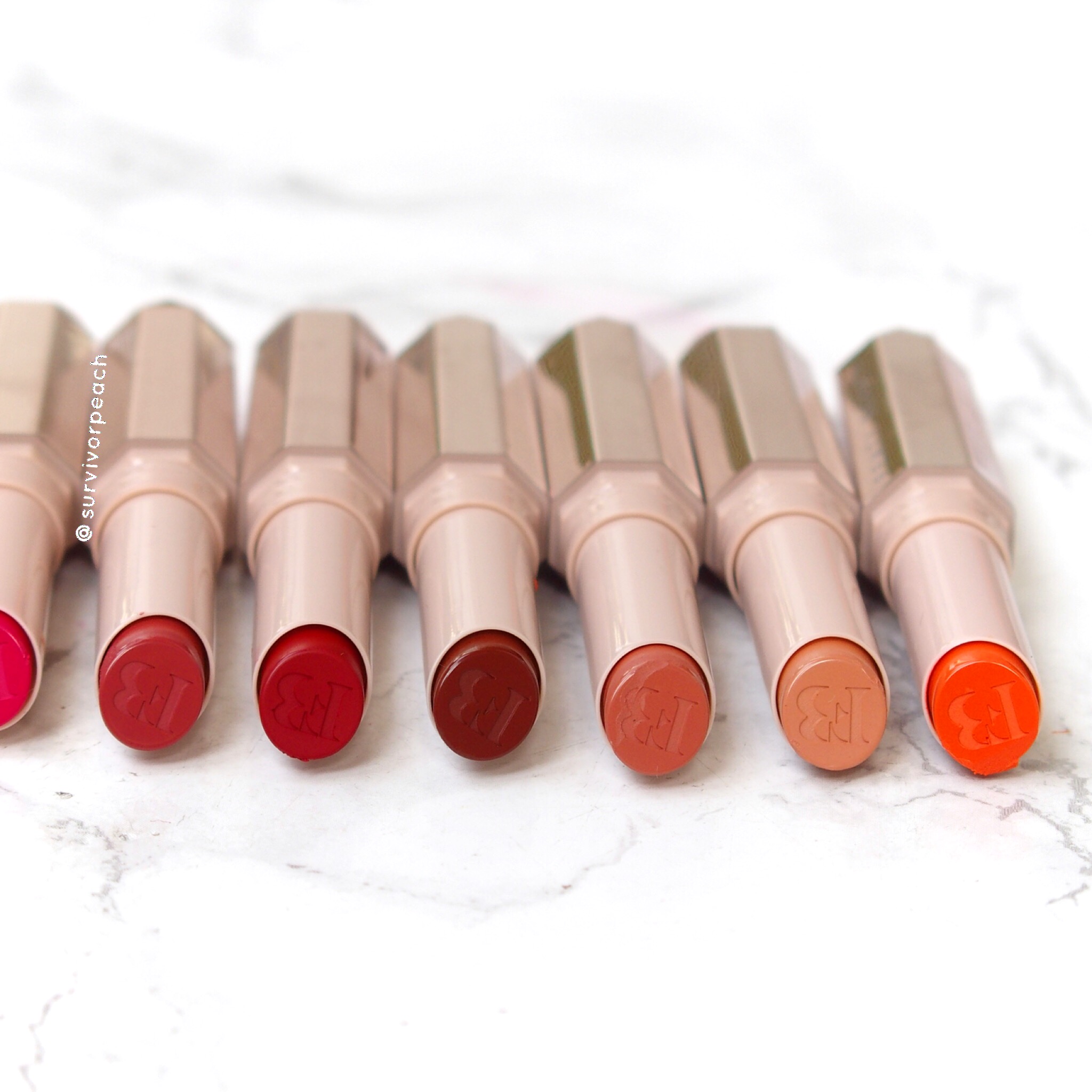 Fenty Beauty Mattemoiselle Lipsticks Swatches Of All Shades Survivorpeach