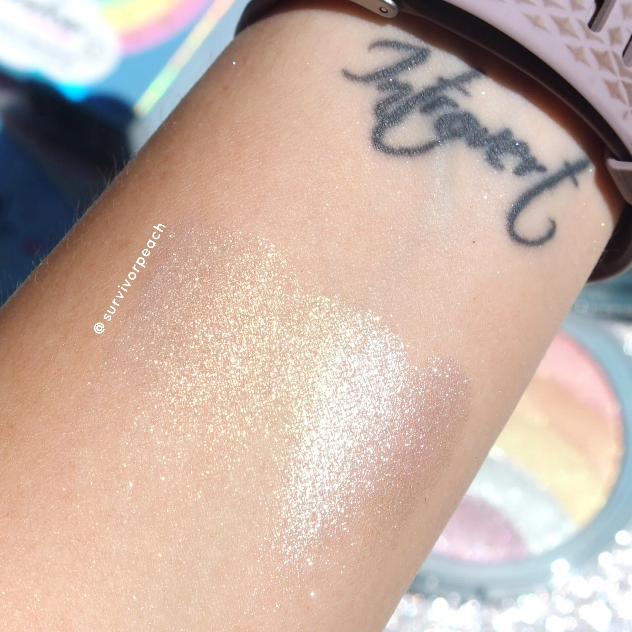 too faced rainbow strobe highlighter