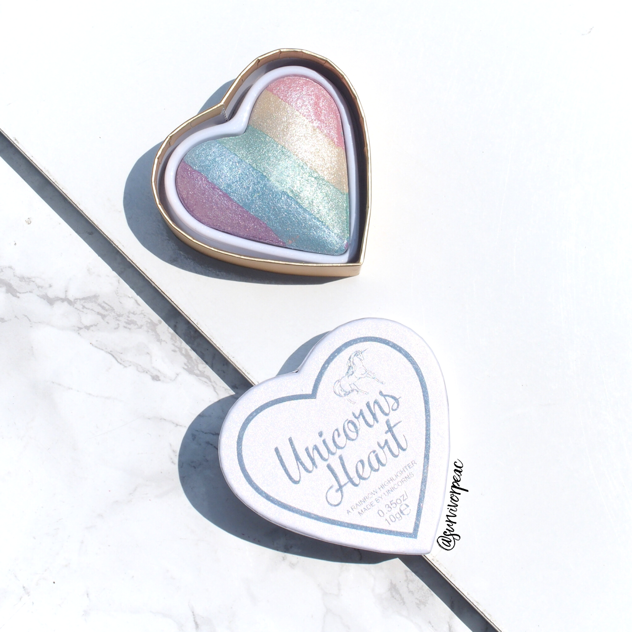makeup revolution heart highlighter