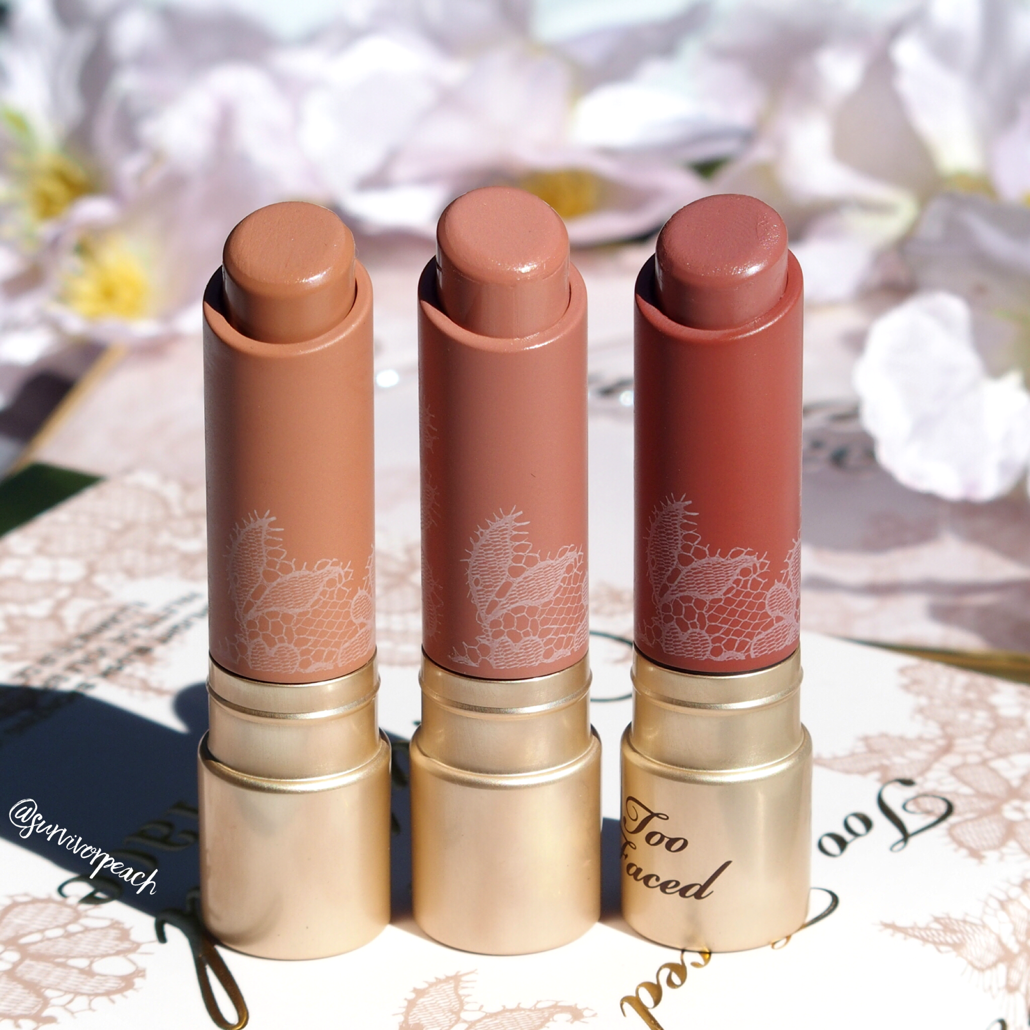 too faced nude lipstick