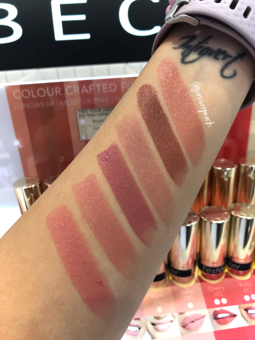 Becca Bare Lipstick Dupe