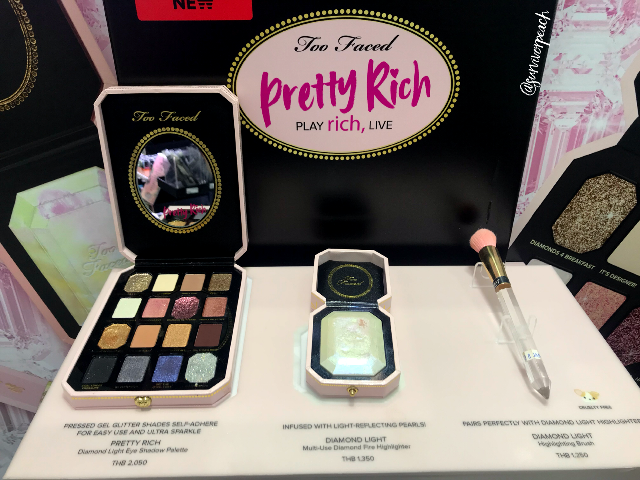 Toofaced Pretty Rich Collection reviews and swatches 