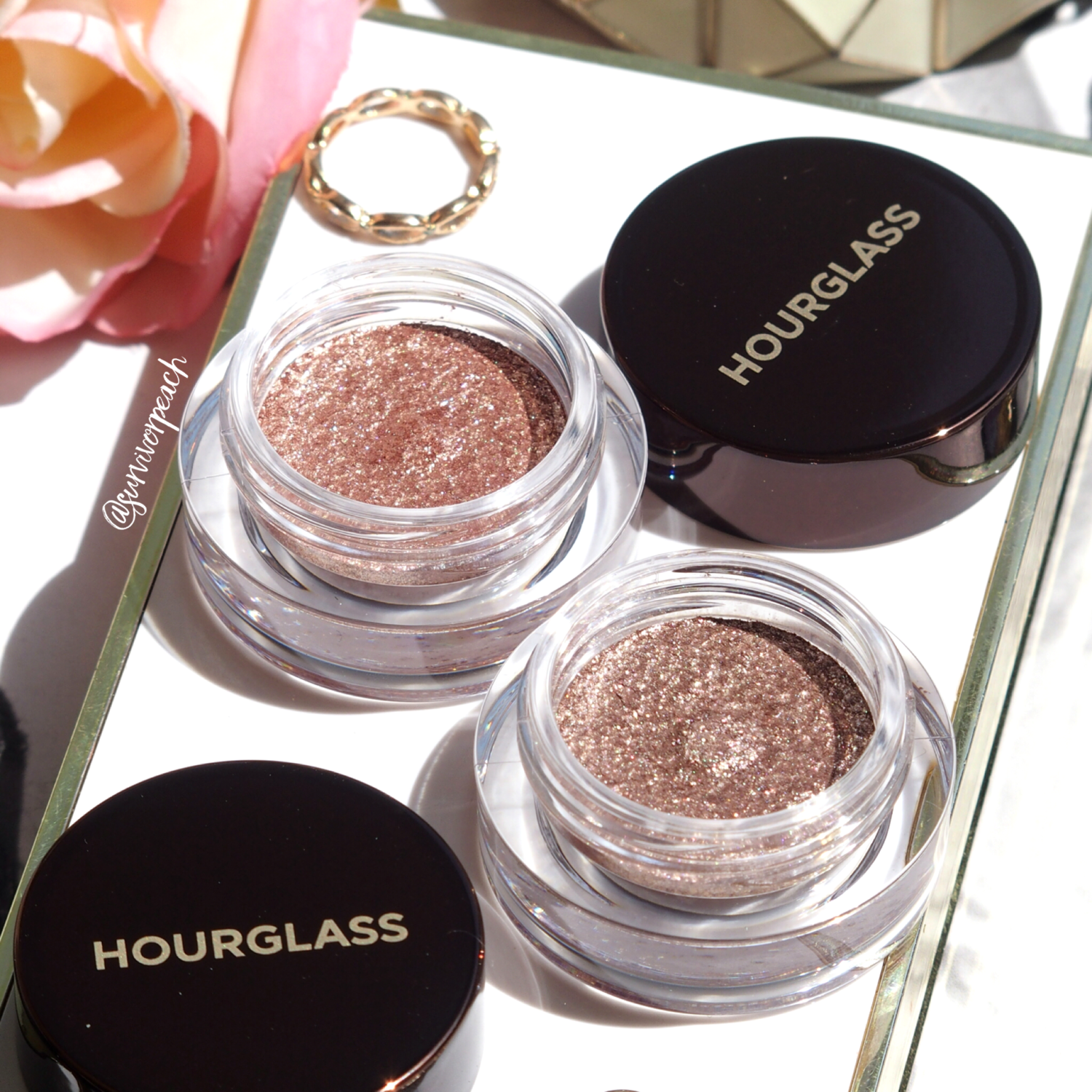 Hourglass Scattered Light Eyeshadow Review and swatches 